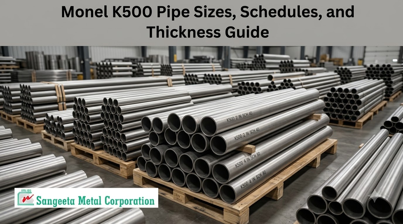 Monel K500 Pipe Sizes, Schedules, and Thickness Guide